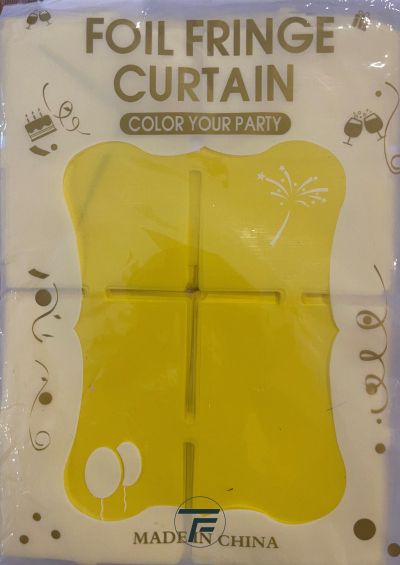 Фонова стена, 1m * 2m, макарон жълта
