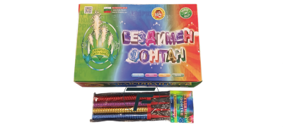 Бездимни фонтани за торта, цветни, 15см, TP015C, 1 Кутия - 20 стека по 4бр.