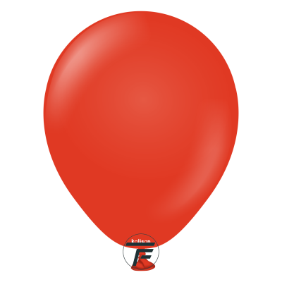 Малки кръгли балони Kalisan 5" Standard Red/ червено, 100бр, 2313