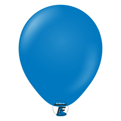 Малки кръгли балони Kalisan 5" Standard Blue/ син, 100бр, 2314