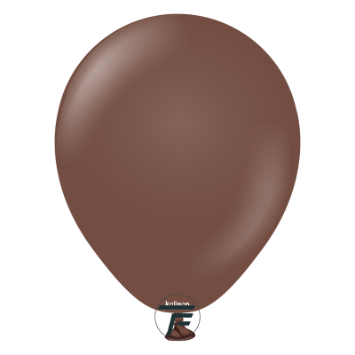 Малки кръгли балони Kalisan 5" Standard Chocolate Brown/ шоколадово кафяво, 100бр, 2345