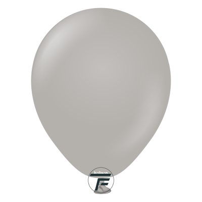 Малки кръгли балони Kalisan 5" Standard Grey/ сиво 100бр., 2335