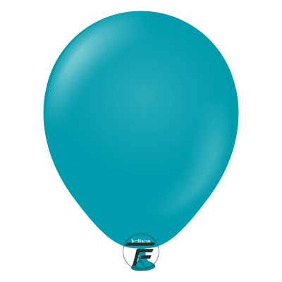 Малки кръгли балони Kalisan 5" Standard Turquoise/ тюркоаз 100бр., 2318