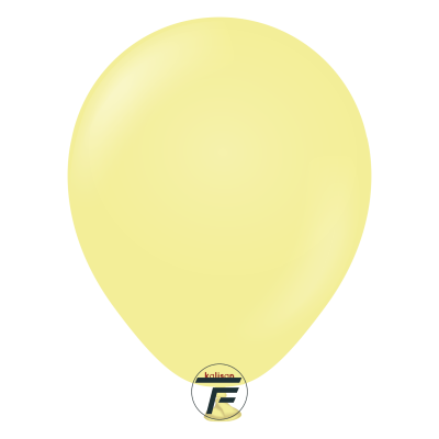 Малки кръгли балони Kalisan 5" Macaron Yellow/ жълто, 100бр., 3005