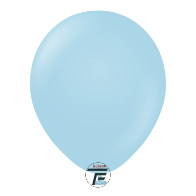 Кръгли балони Kalisan 12" Macaron Blue/ синьо 100бр., 3001