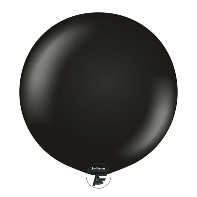 Големи кръгли балони Kalisan 18" Standard Black/ черно, 25бр., 2332