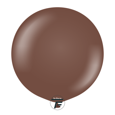 Големи кръгли балони Kalisan 18" Standard Chocolate Brown/ шоколадово кафяво, 25бр., 2345