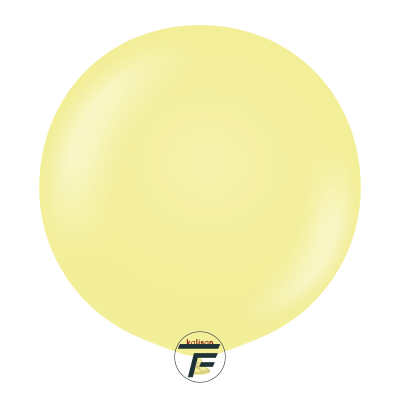 Големи кръгли балони Kalisan 18" Macaron Yellow/ жълто 25бр., 3005