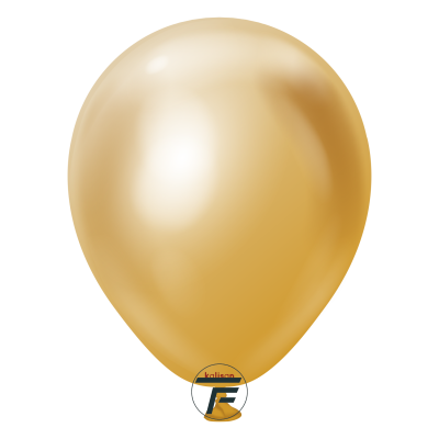 Малки кръгли балони Kalisan 5" Mirror Gold/ злато 100бр., 5001