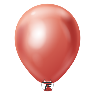 Малки кръгли балони Kalisan 5" Mirror Red/ червено 100бр., 5010