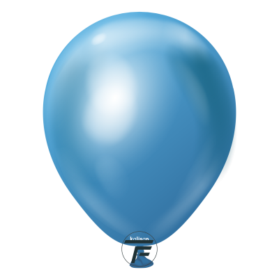 Малки кръгли балони Kalisan 5" Mirror Blue/ синьо 100бр., 5005