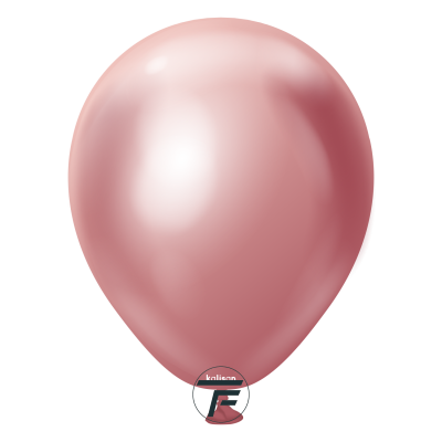 Малки кръгли балони Kalisan 5" Mirror Pink/ розово 100бр., 5003