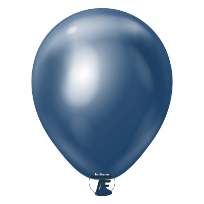 Малки кръгли балони Kalisan 5" Mirror NAVY 100бр., 5015