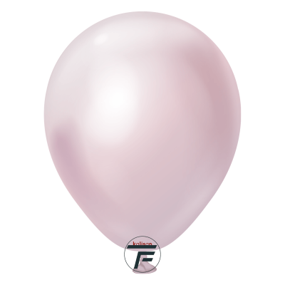 Малки кръгли балони Kalisan 5" Mirror Pink Gold/ св.розово злато 100бр., 5013