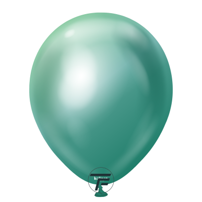 Кръгли балони Kalisan 12" Mirror Green/ зелено 50бр., 5006