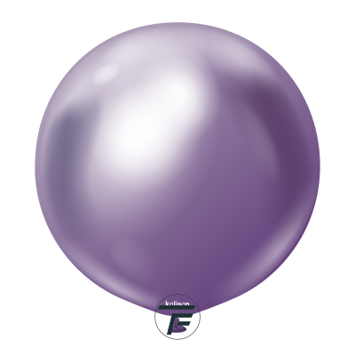 Големи кръгли балони Kalisan 18" Mirror Violet / виолетово 25бр., 5004