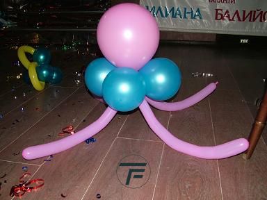 Изработване на обемни фигури от балони