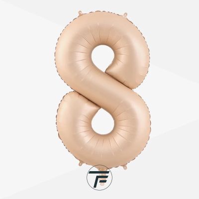 Фолиев балон цифра 8, КАРАМЕЛ - 80см     