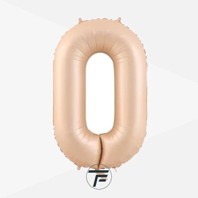 Фолиев балон цифра 0, КАРАМЕЛ  - 102см