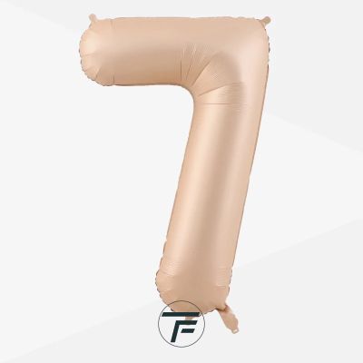 Фолиев балон цифра 7, КАРАМЕЛ  - 102см