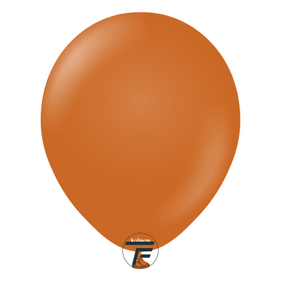 Големи кръгли балони Kalisan 18" Retro Rust Orange/ ръждиво оранжево, 25бр., 8001