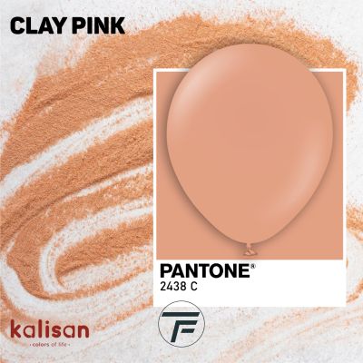 Големи кръгли балони Kalisan 18" Standard Clay Pink / розова глина, 25бр., 2351