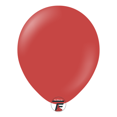 Големи кръгли балони Kalisan 18" Standard Deep Red / тъмночервено, 25бр., 2352