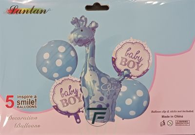 Комплект Балони фолио Baby BOY синьо /5 броя