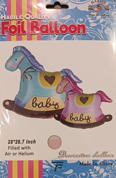 Балон фолио Конче Baby розово