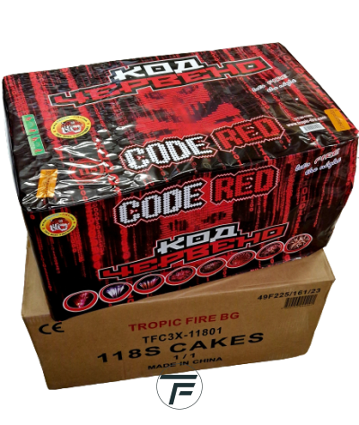 Пиробатерия КОД ЧЕРВЕНО / CODE RED, 118 изстрела, TFC3X-11801