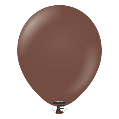 Кръгли балони Kalisan 12" Standard Chocolate Brown/ шоколадово кафяво, 1 бр., 2345