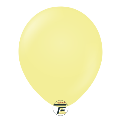 Кръгли балони Kalisan 12" Macaron Yellow/ жълто, 1бр., 3005