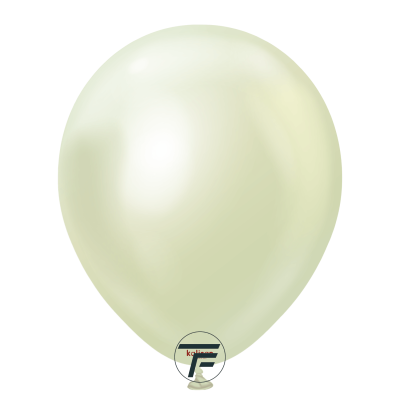 Кръгли балони Kalisan 12" Mirror Green Gold/ зелено злато 1бр., 5012