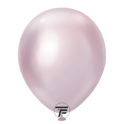 Кръгли балони Kalisan 12" Mirror Pink Gold/ св. розово злато 1 бр., 5013