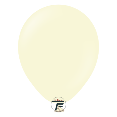 Малки кръгли балони Kalisan 5" Macaron Pale Yellow / нежно жълто, 100бр., 3008