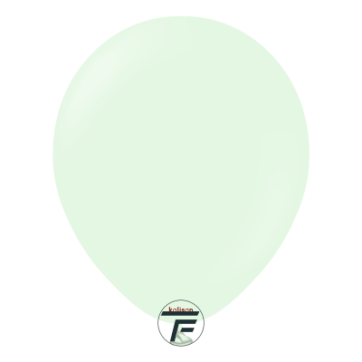 Кръгли балони Kalisan 12" Macaron Pale Green / нежно зелено, 100бр., 3009