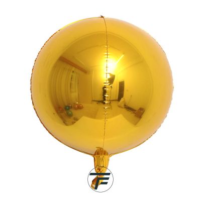 4D фолио балон сфера злато, 24"