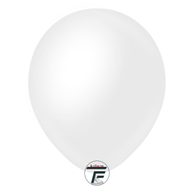 Кръгли балони Kalisan 11/12" Opaque Satin Snow White/ Снежнобял сатен, 50бр., 7050