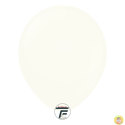 Големи кръгли балони Kalisan 18" Retro White/ бяло, 1 бр., 8018