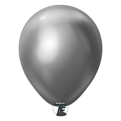 Малки кръгли балони Kalisan 5" Mirror Space grey, 100бр., 5009