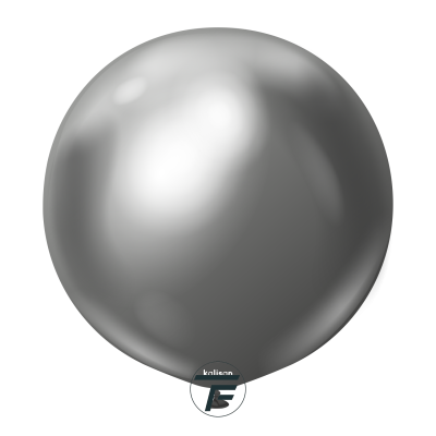 Големи кръгли балони Kalisan 18" Mirror Space grey, 25бр., 5009