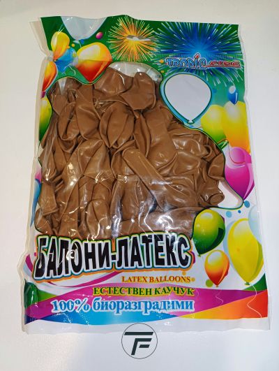 Балони Tropic fire латекс РЕТРО COCOA / 5" 100бр./ №30,  R5- 30