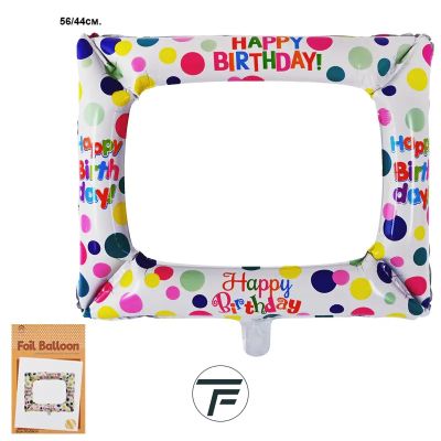 Балон Фоторамка Happy Birthday /фолио/