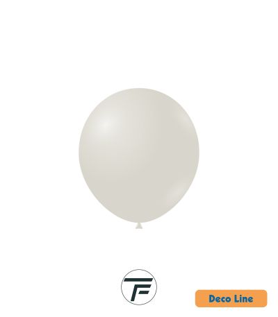 Kръгли балони пастел Rocca - Decorator Line, Dusty White/ Прашно бял, 13см, 100бр., DLP5 264
