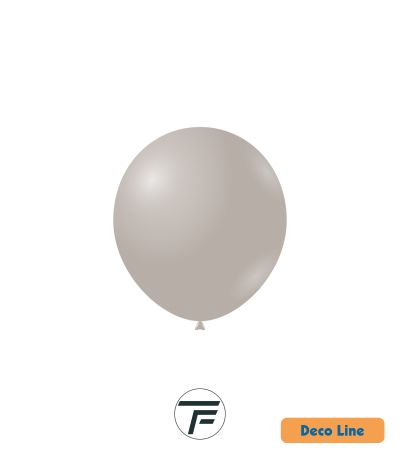 Kръгли балони пастел Rocca - Decorator Line, Oyster Grey/Перлено сиво, 13см, 100бр., DLP5 246