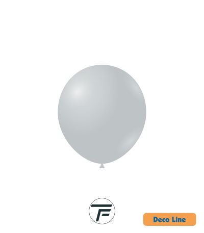 Kръгли балони пастел Rocca - Decorator Line, Anthracite Grey/Сив антрацит, 13см, 100бр., DLP5 215