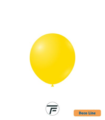 Kръгли балони пастел Rocca - Decorator Line, Lemon Yellow/Лимонено жълто, 13см, 100бр., DLP5 203