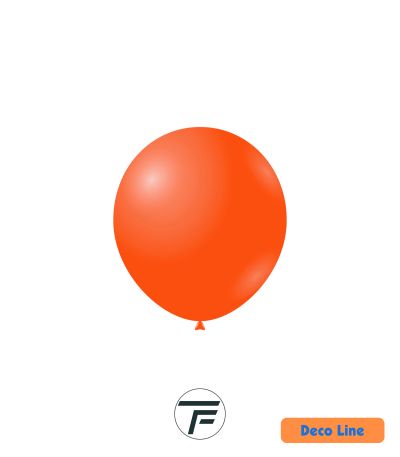 Kръгли балони пастел Rocca - Decorator Line, Mandarin Orange/Мандариново оранжево, 13см, 100бр., DLP5 202