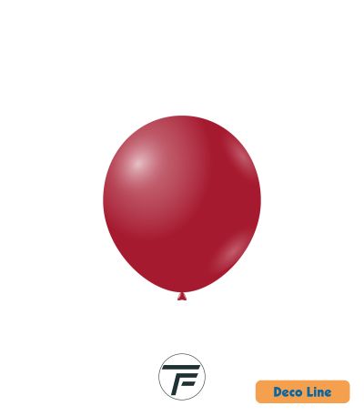 Kръгли балони пастел Rocca - Decorator Line, Ruby Red/Рубинено червено, 13см, 100бр., DLP5 232