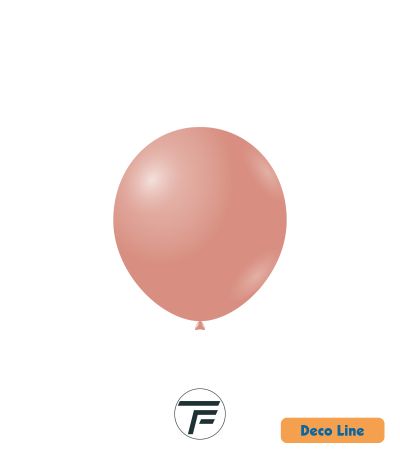 Kръгли балони пастел Rocca - Decorator Line, Clay Pink/Глинено розово, 13см, 100бр., DLP5 242